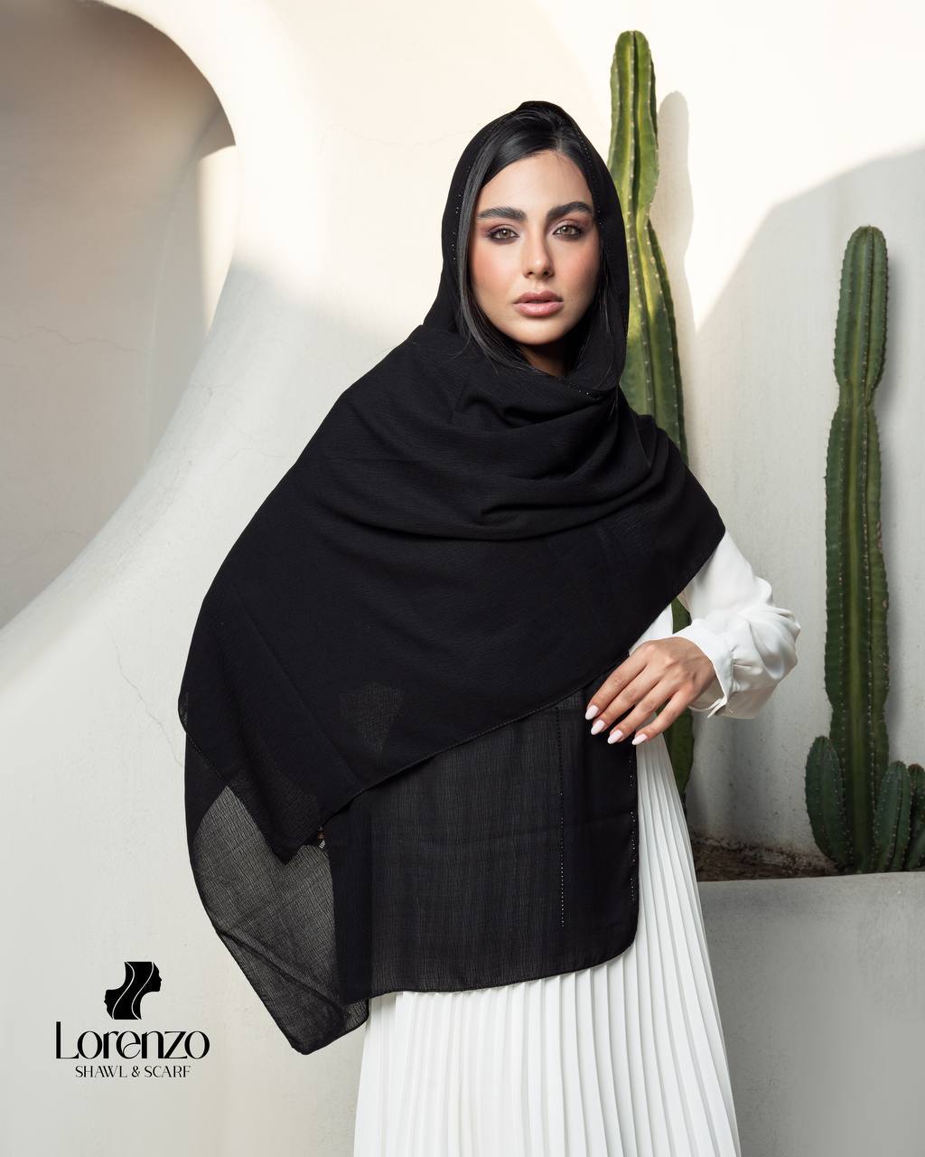 شال بلاگا دو خط نگینی