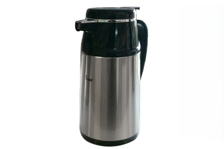 فلاسک 1/3 لیتر استیل دکمه ای شیشه صورتی یونیک کد UN-1816
