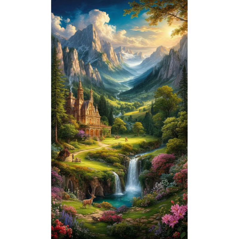 تابلو نقاشی الماسی بزرگسال کد 0155