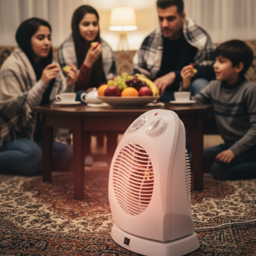 فن هیتر و بخاری برقی نوا مدل LQ616B