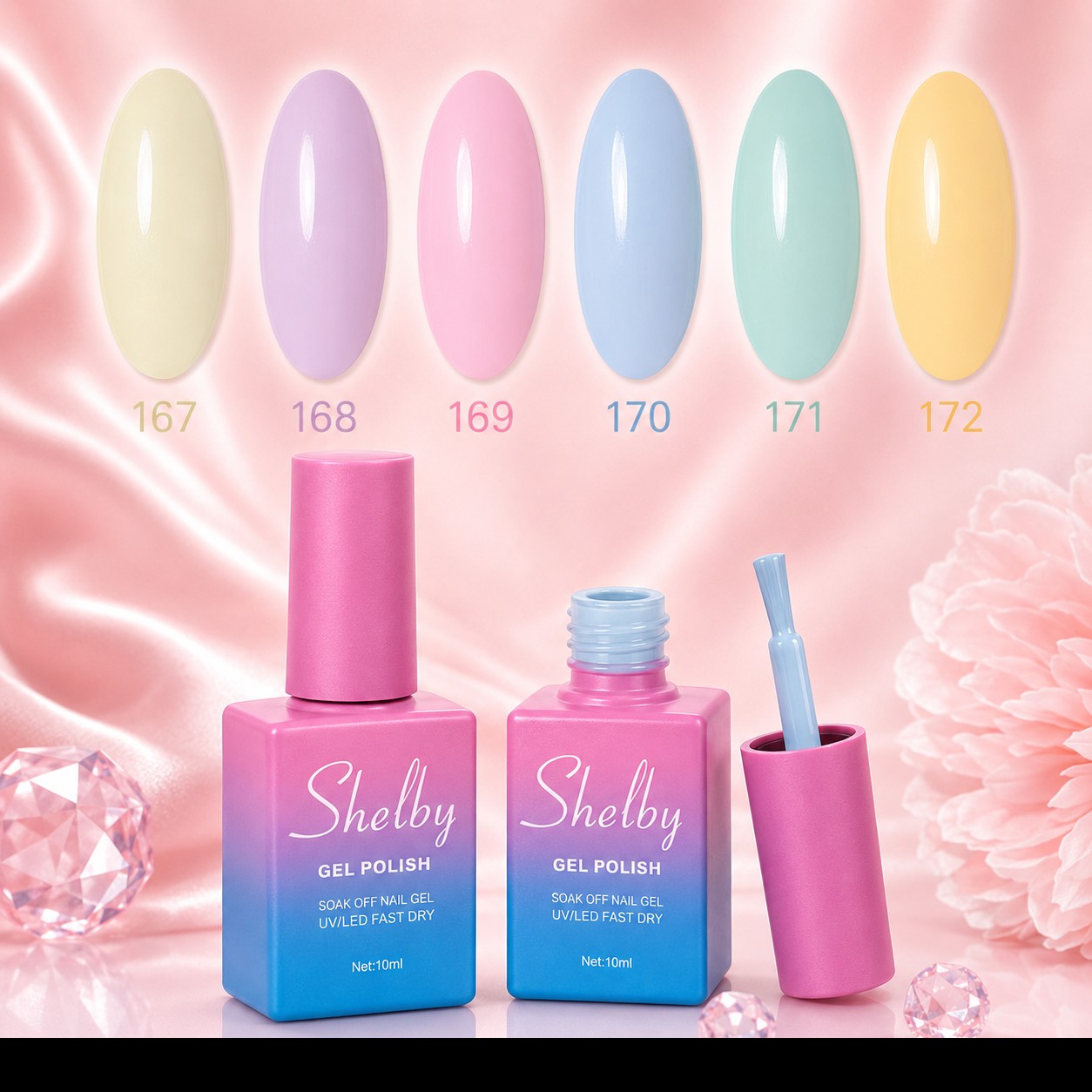 لاک ژل پاستلی ۱۰ میل شلبی Shelby