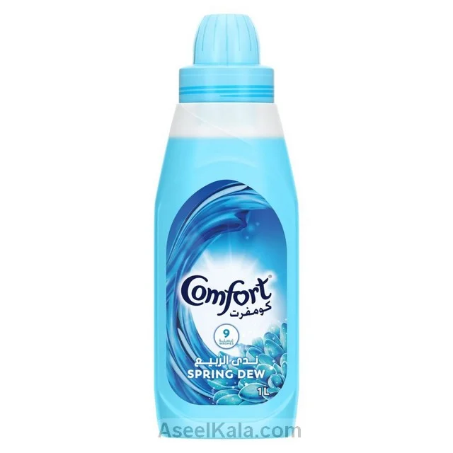 مایع کامفورت خوشبو کننده و نرم کننده لباس با رایحه اسپرینگ دیو 1 لیتری – COMFORT