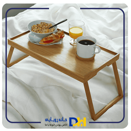 میز پایه دار صبحانه بامبو ایکیا RESGODS