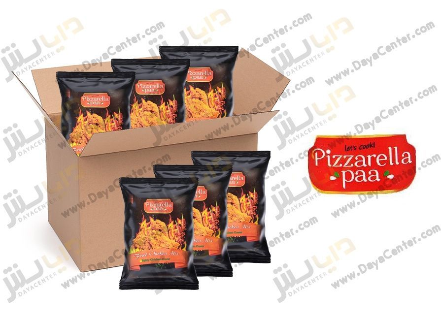 پودر کاور مرغ سوخاری اسپایسی پیزارلا پا کارتن 25 عددی