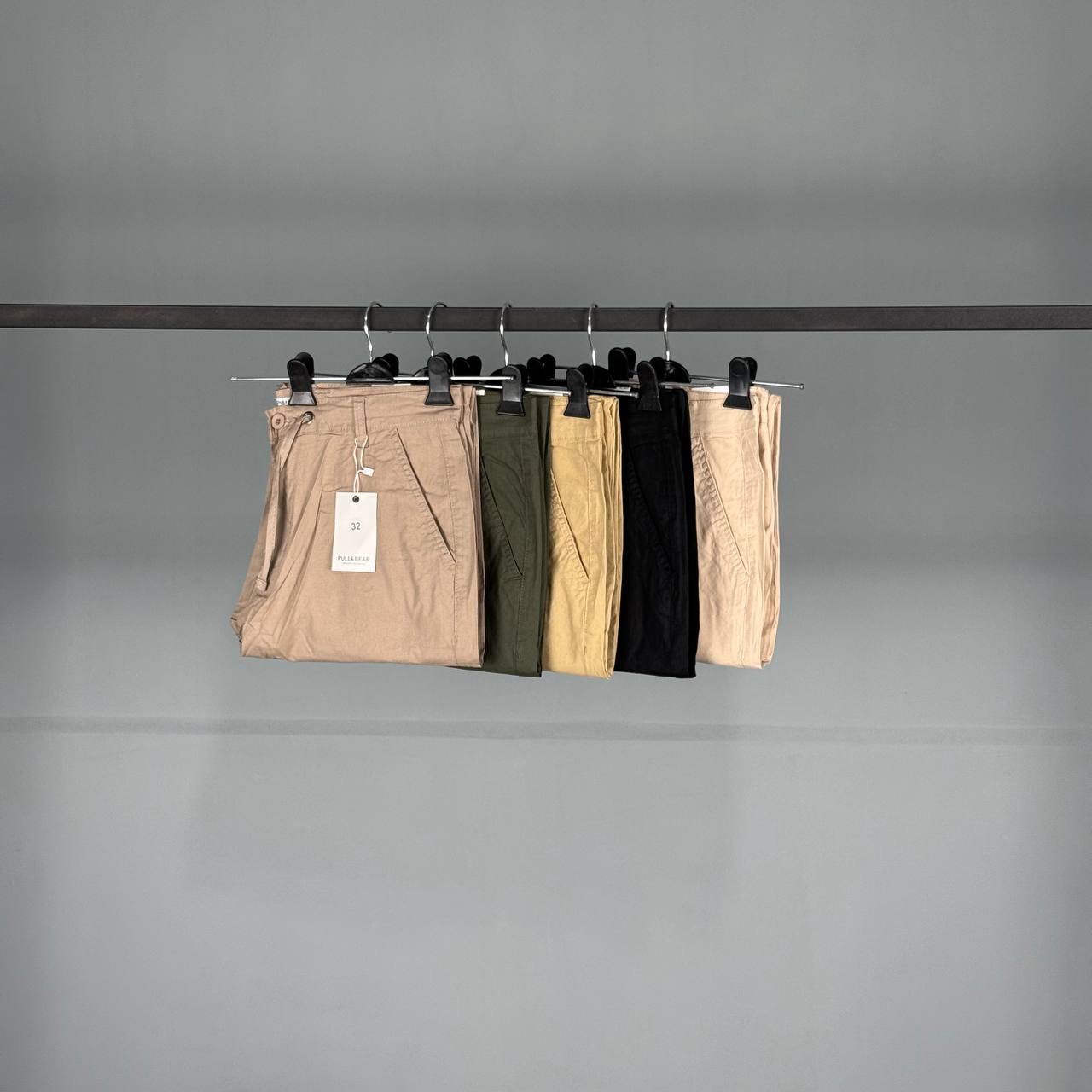 شلوار لینن مردانه برند پول اند بیر (PULL&amp;BEAR) کد 5089