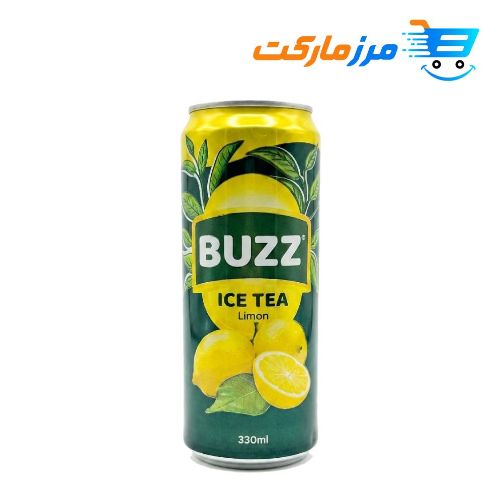 چای سرد بوز Buzz با طعم هلو حجم 330 میلی لیتر