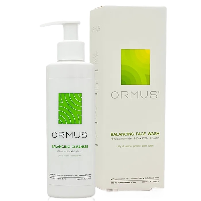 شوینده متعادل کننده صورت پوست چرب اورموس – Balancing Face Wash For Oily Skin