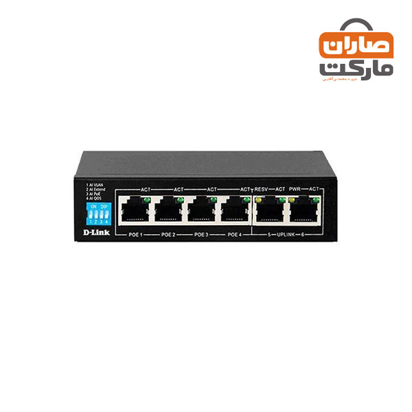 سوئیچ ۶ پورت دیلینک DGS-1006P-E با قابلیت PoE