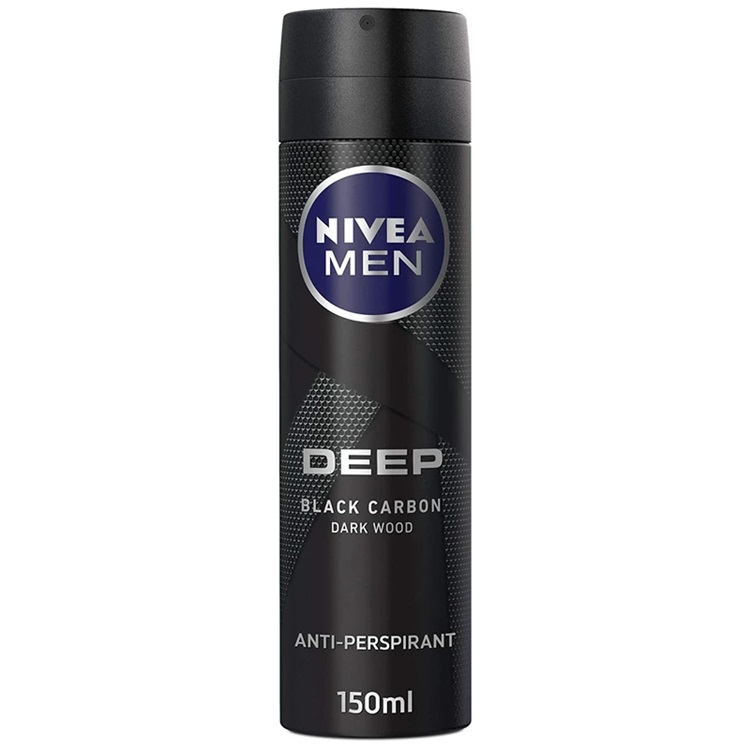 اسپری دئودرانت مردانه نیوآ Nivea مدل Deep Black Carbon