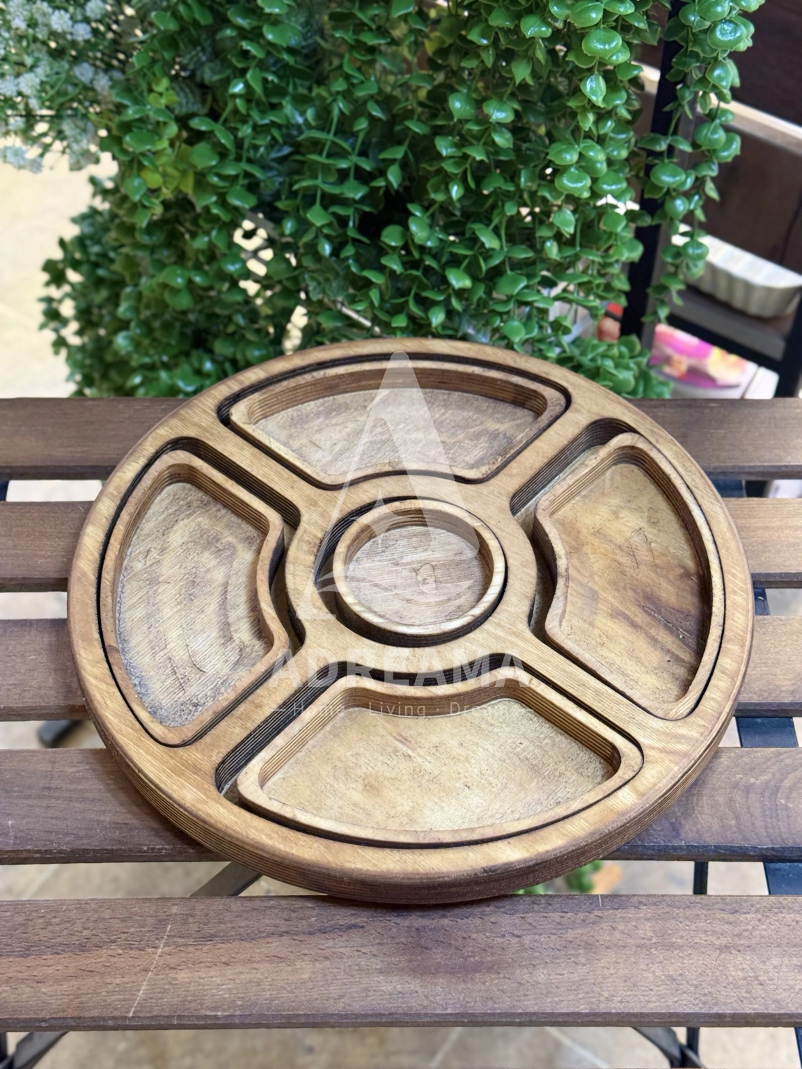 سینی سرو چوبی ۵ تکه اورانوس