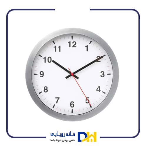 ساعت دیواری نقره ای ایکیا TJALLA