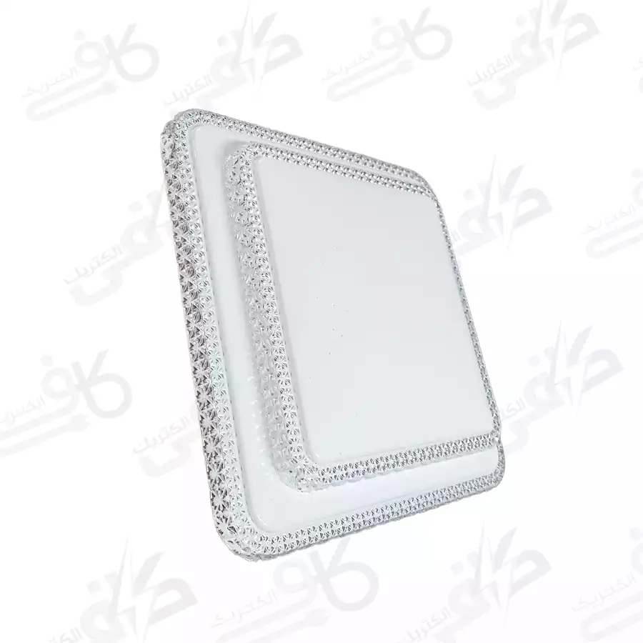 چراغ سقفی ریموت دار کد 801 سه حالته 100 وات مربع آلما