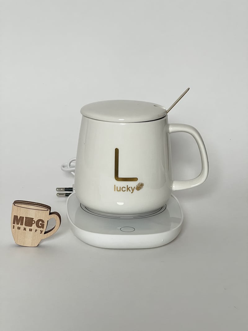 ماگ هیتر دار سرامیکی (حرارتی) Lucky حجم 400 میل - سفید