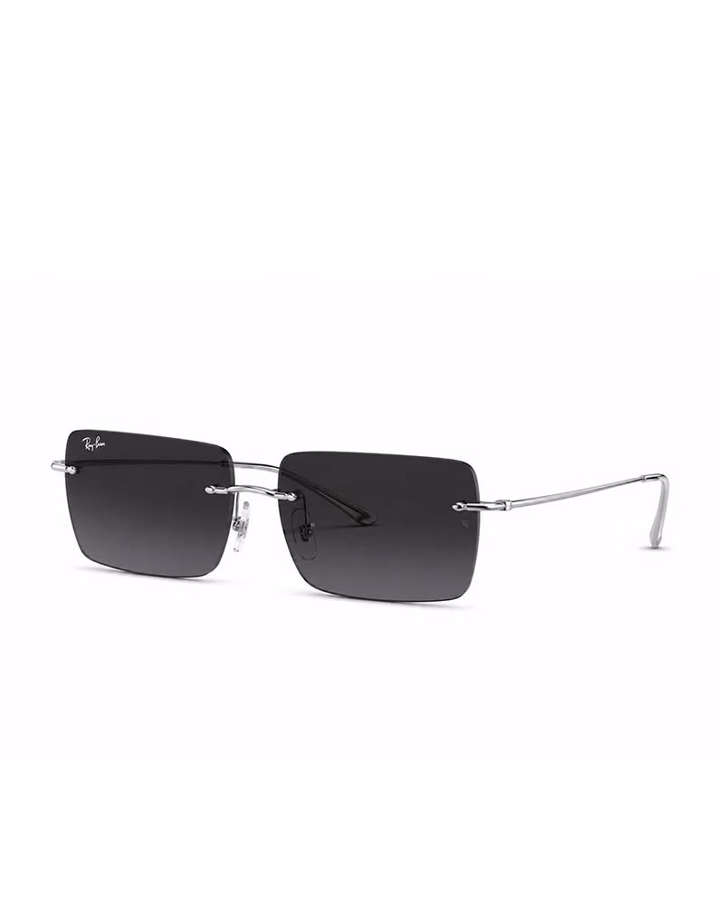 عينک آفتابی اسپرت ريبن مدل RayBan RB3786I - بدون فريم دسته نقره اي عدسي هايلايت مشكي