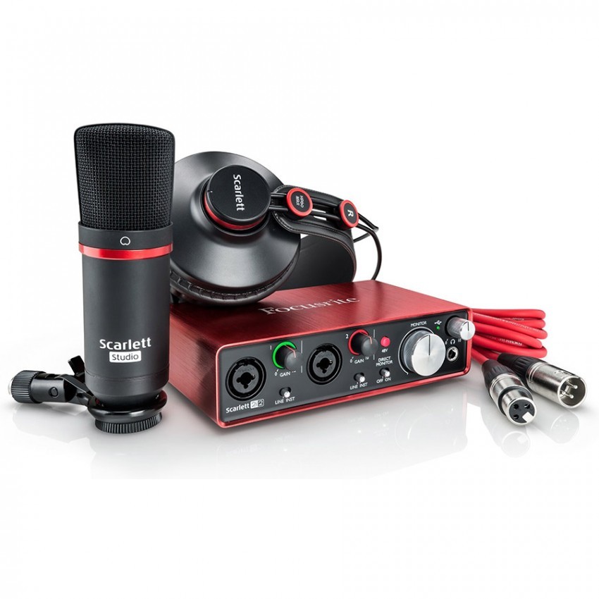 پکیج استودیویی Focusrite Scarlett 2i2 Studio Bundle G2