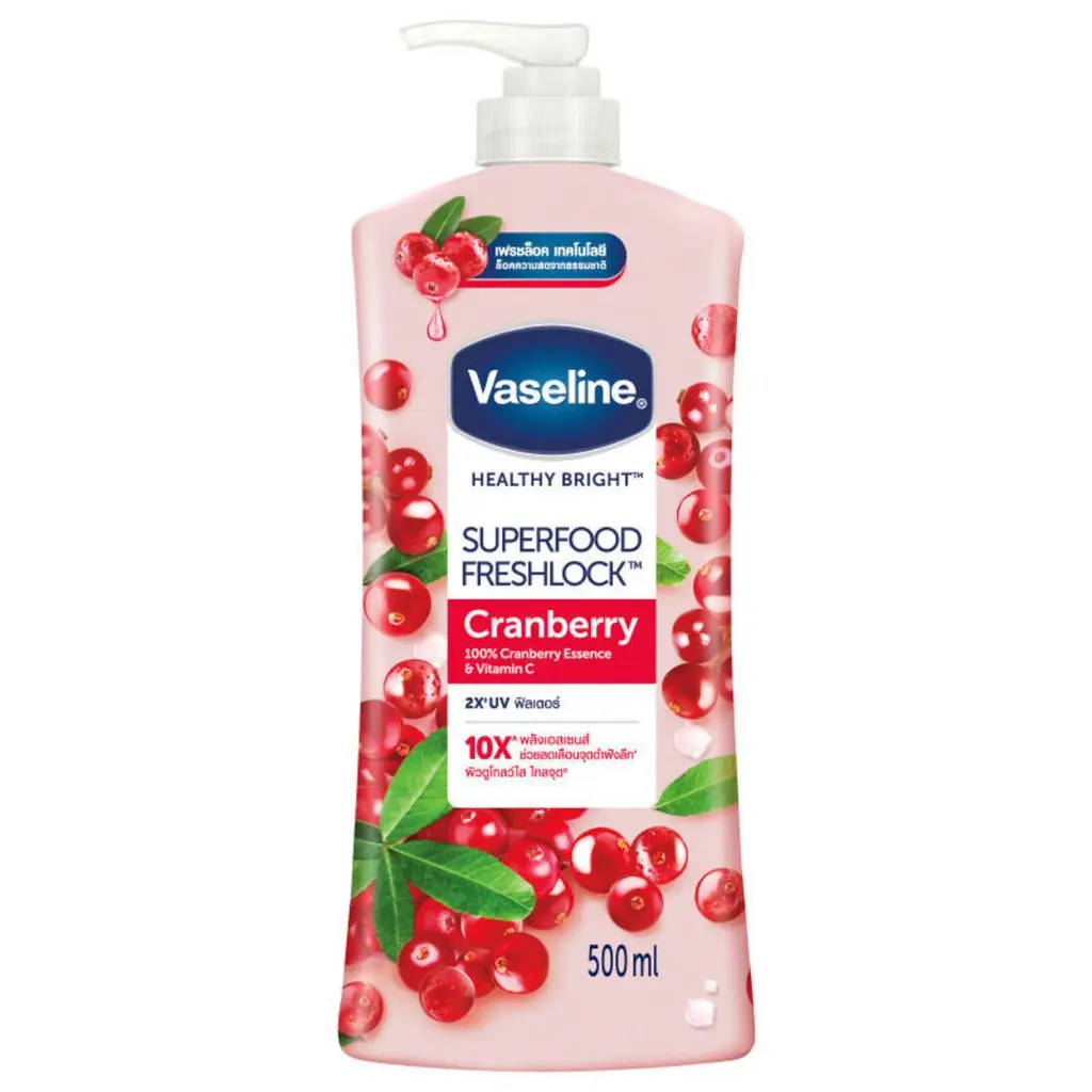 لوسیون بدن کرنبری وازلین حجم 500 میل vaseline cranberry