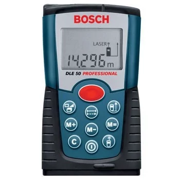 متر لیزری حرفه ای بوش مدل BOSCH DLE 50 Laser Distance Meter به همراه کیف کمری (استوک) 🇮🇷 ارسال رایگان 🇮🇷