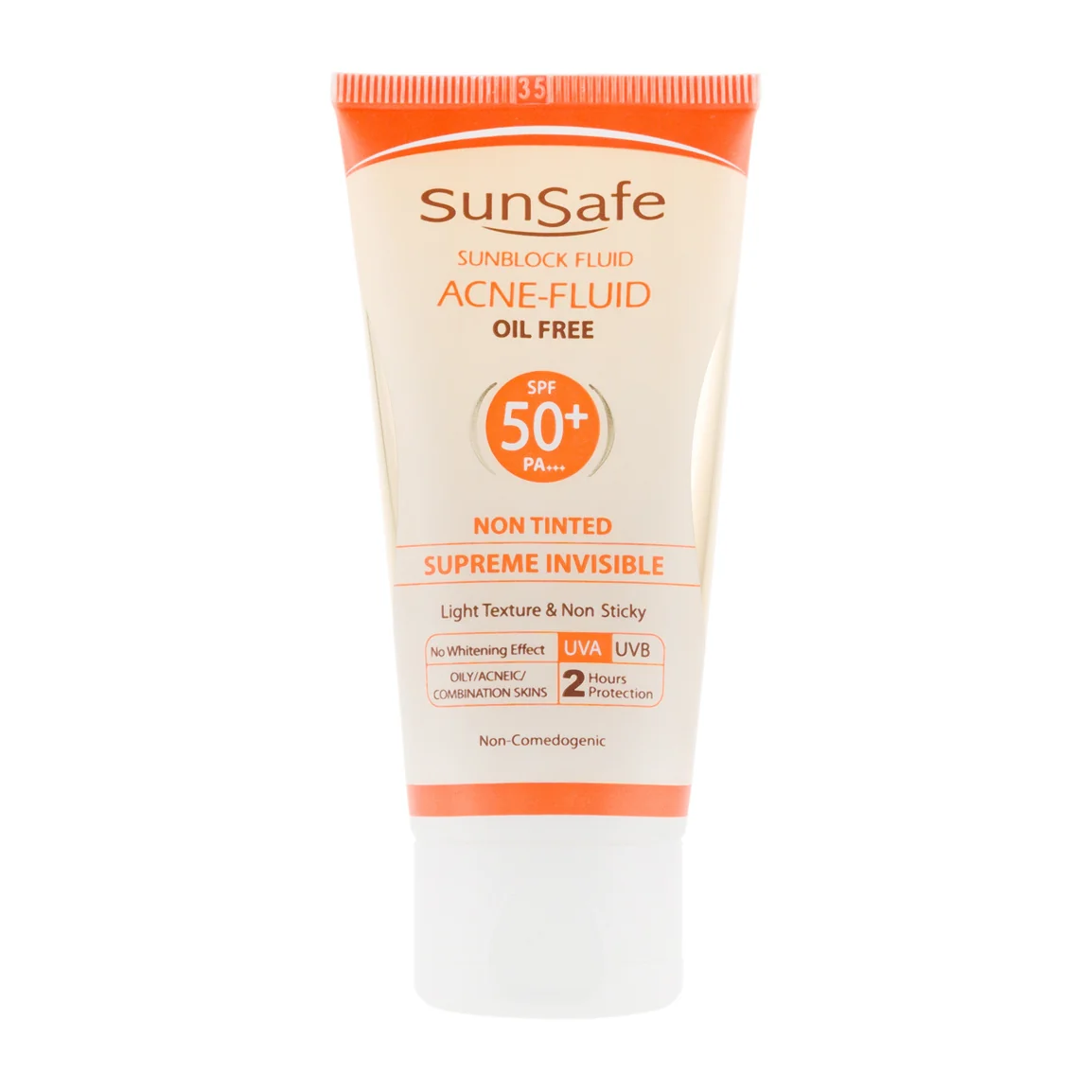 فلوئید ضد آفتاب فاقد چربی دارای SPF50 حجم 50 گرم سان سیف