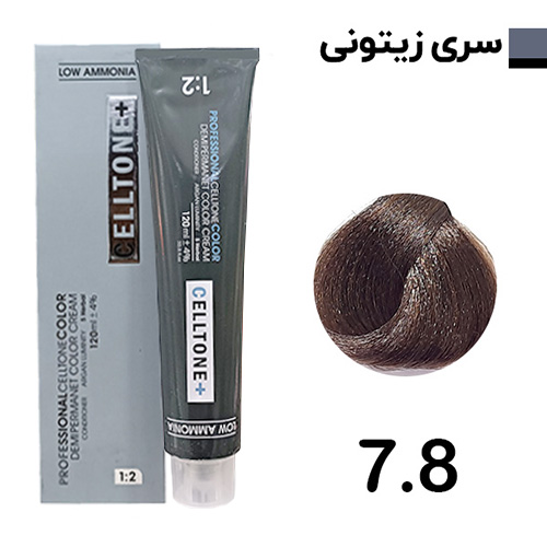 رنگ مو بلوند زیتونی متوسط سلتون پلاس شماره 7.8