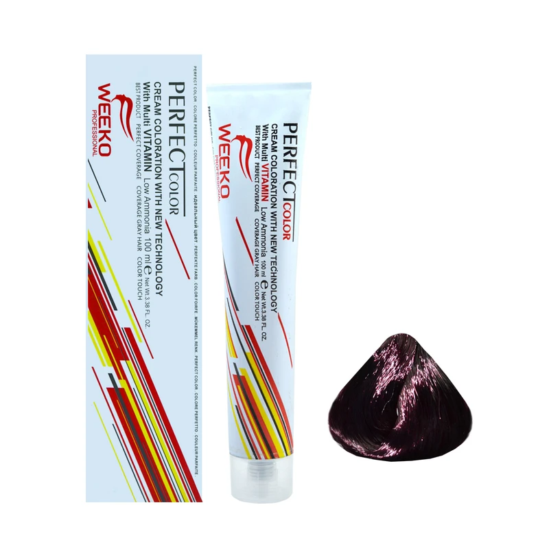 رنگ مو ویکو شماره 4.99 رنگ شرابی بادمجانی تیره
