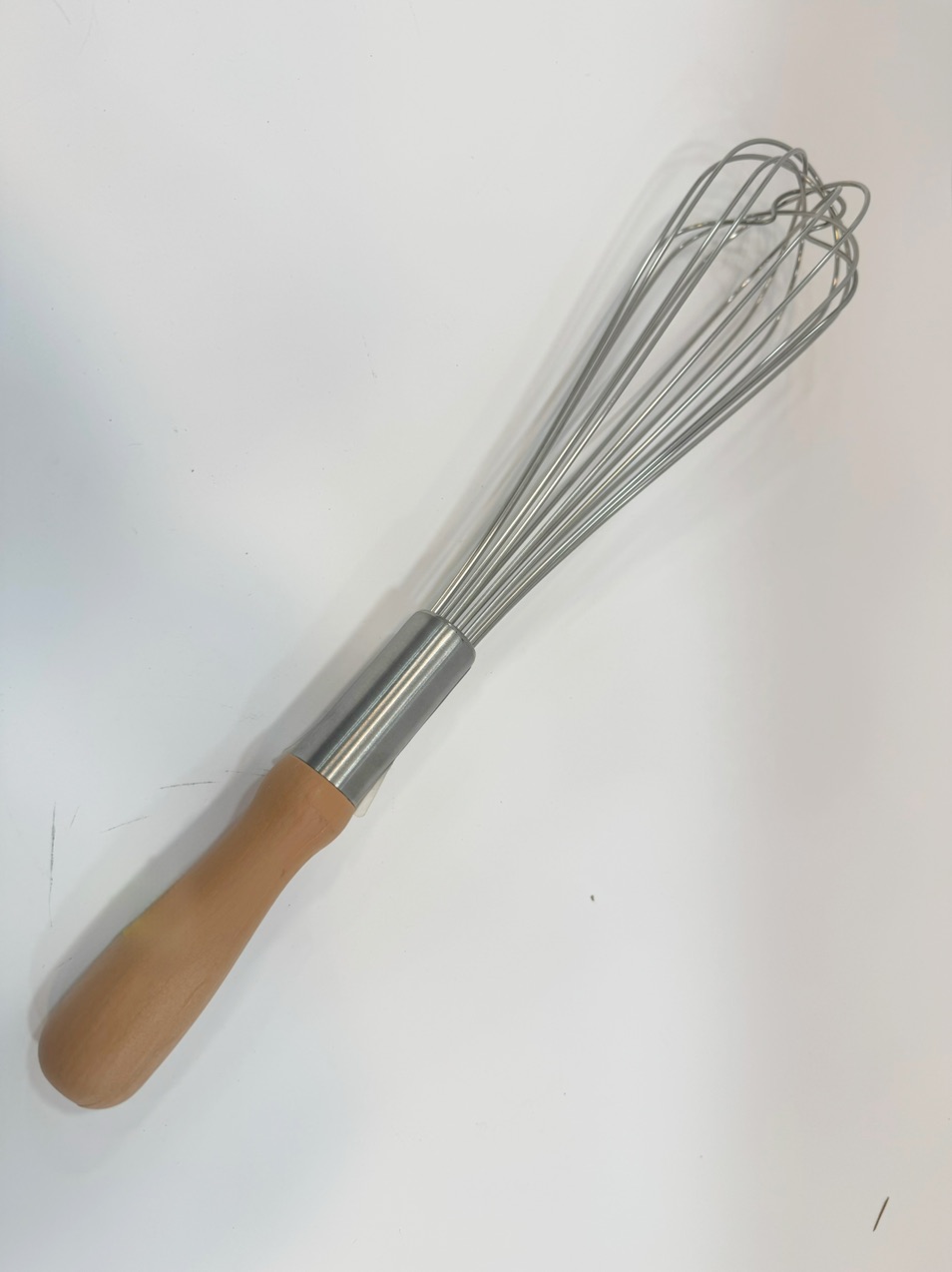 همزن استیل دسته چوبی 40 سانتی متری 2 عددی