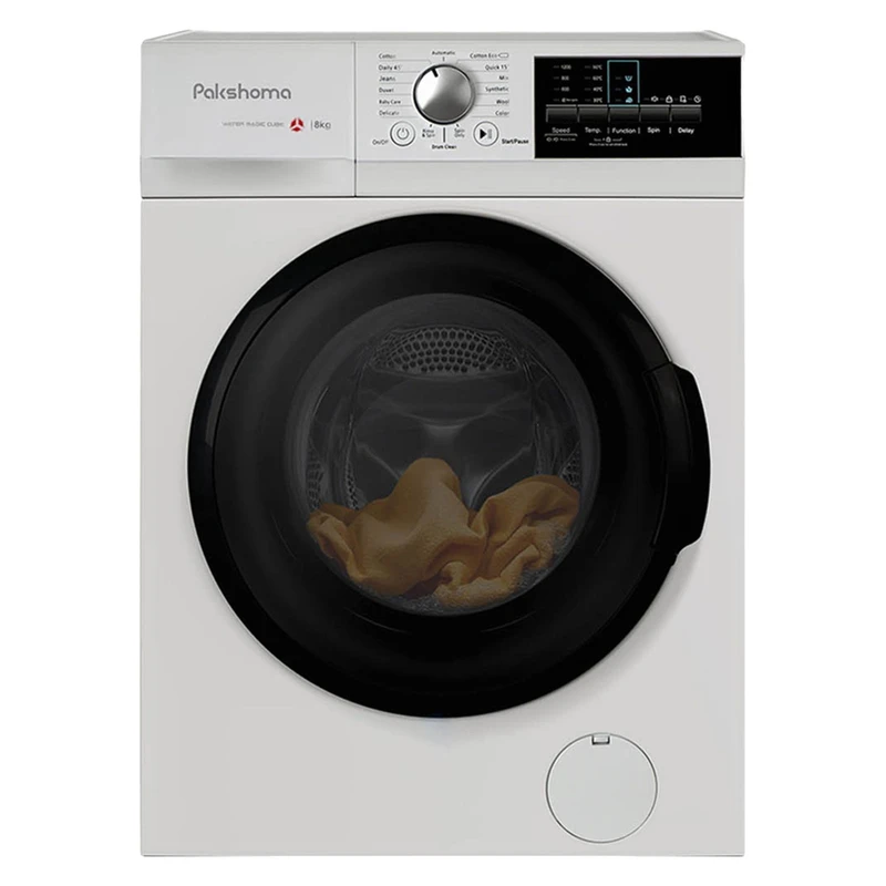 ماشین لباسشویی 8کیلو گرم اتوماتیک پاکشوما مدلi8W