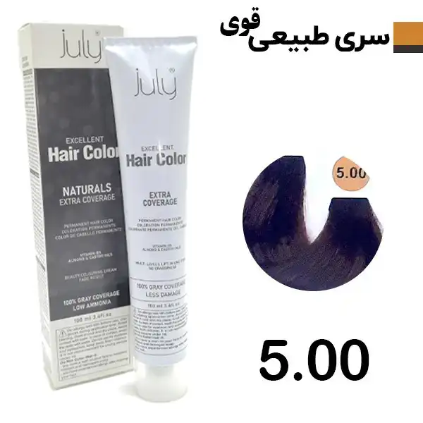 رنگ مو قهوه ای روشن قوی جولای Julay شماره 5.00