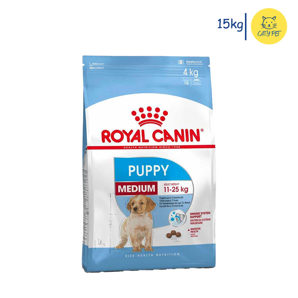 غذای خشک توله سگ رویال کنین نژاد متوسط Medium Puppy  وزن 15 کیلوگرم