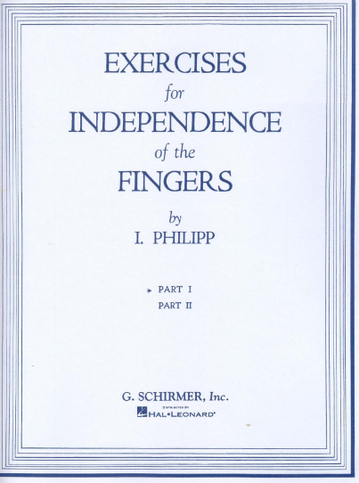 Isidor Philipp - Exercises For Independence Of The Fingers Part 1