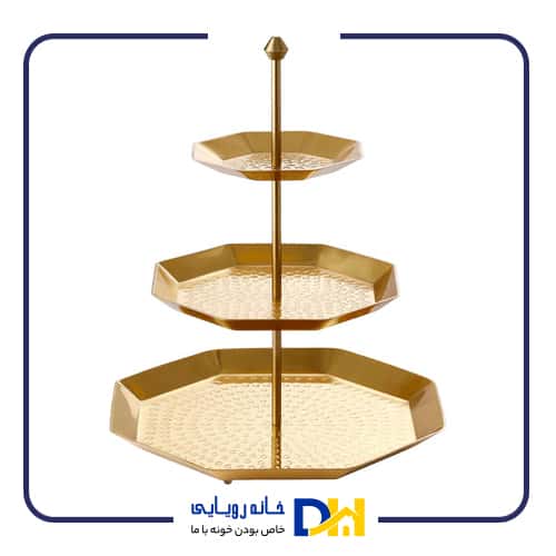 شیرینی خوری سه طبقه طلایی ایکیا GOKVALLA
