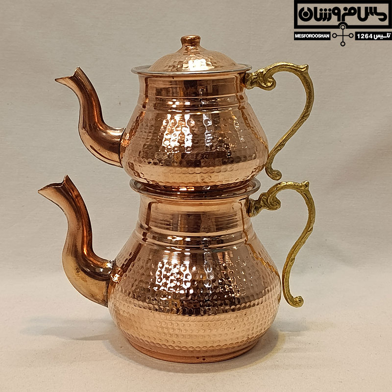 کتری و قوری مسی مدل نیلوپر