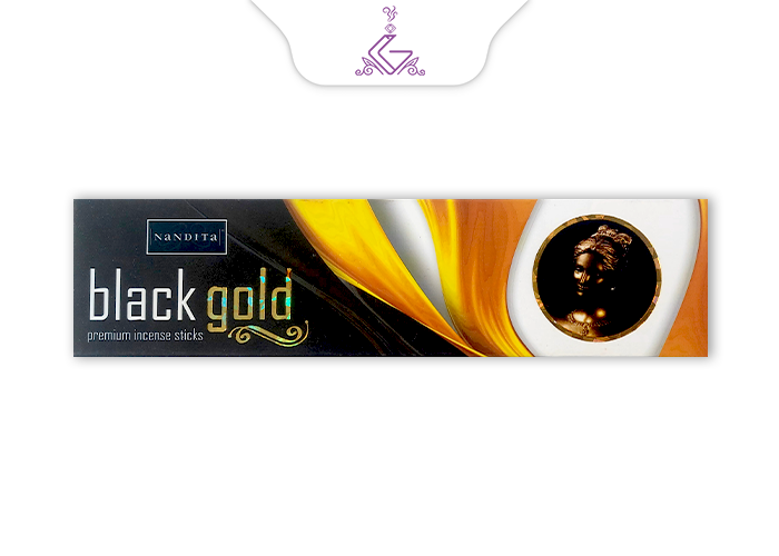 عود شاخه ای دست ساز بلک گلد/طلای سیاه BLACK GOLD برند ناندیتا NANDITA