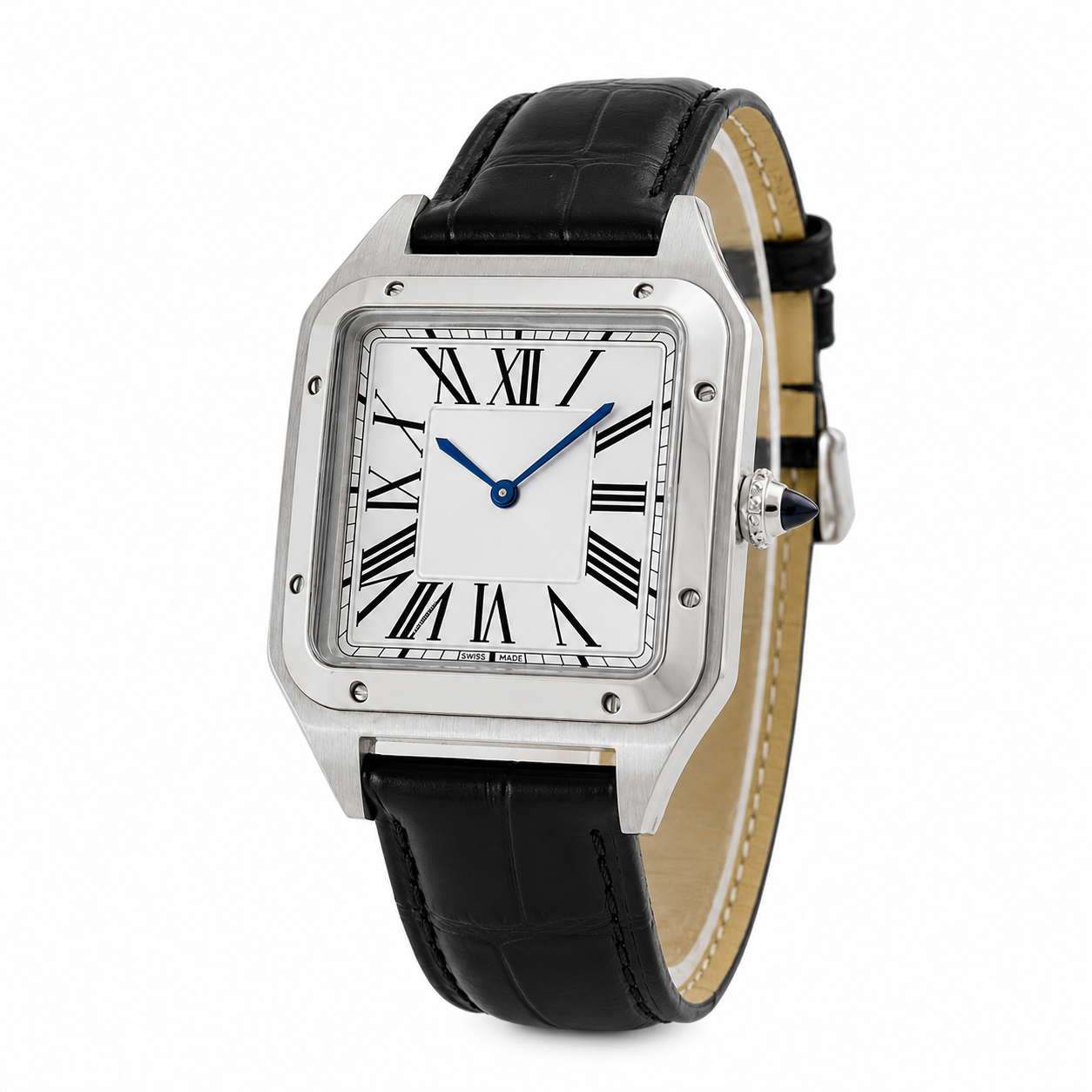 ساعت مچی مردانه  کارتیر دمونت Cartier - بند مشکی