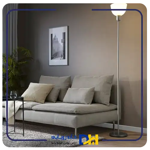 آباژور ایستاده نقره ای ایکیا HEKTOGRAM