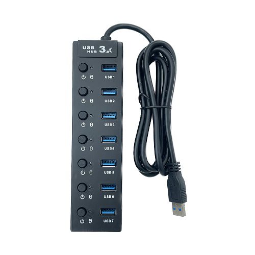 هاب 7 پورت کلید دار USB 3.0 کی نت مدل K-Net  H9