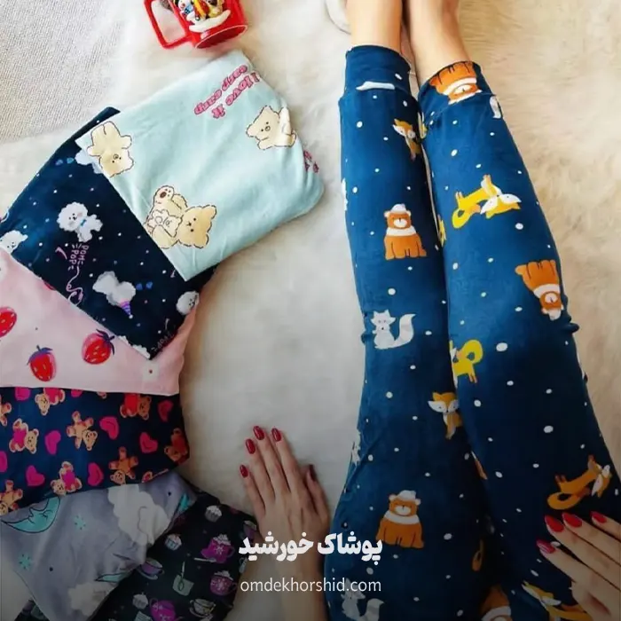شلوار مخمل طرح دار‌‌GVG
