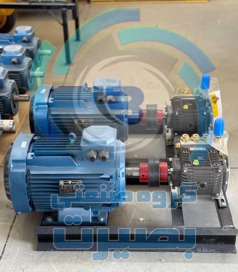 کارواش صنعتی 200 بار برتولینی اصلی با موتور 7.5 اسب موتوژن و شاسی چرخ دار