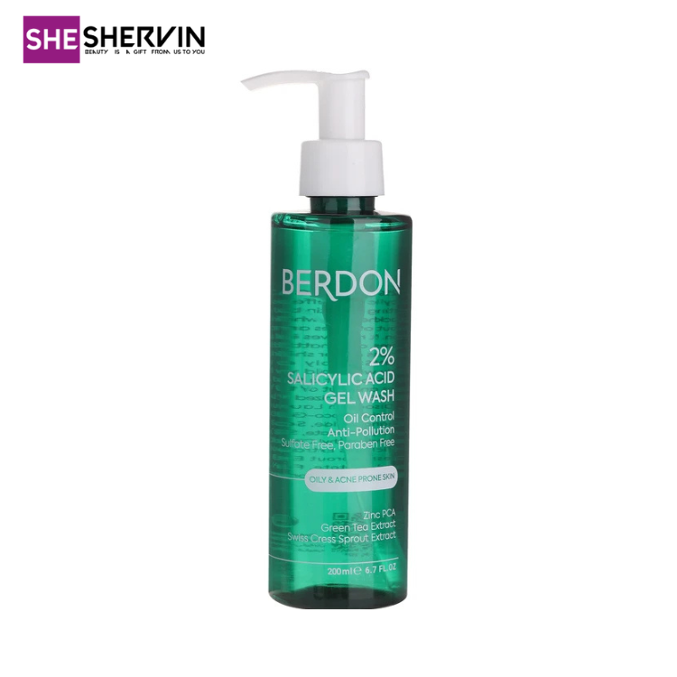 ژل شستشو صورت ضد جوش بردون مدل Salicylic Acid 200ML