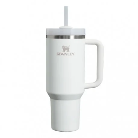 ماگ دسته دار استنلی مدل Quencher Tumbler H2.0 ظرفیت ۱.۲ لیتر رنگ سفید