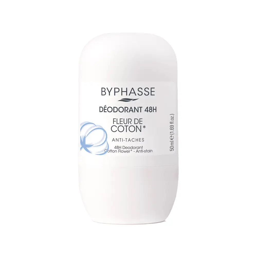 رول ضد تعریق دئودورانت 48 ساعته بایفاس byphasse با عصاره کتان