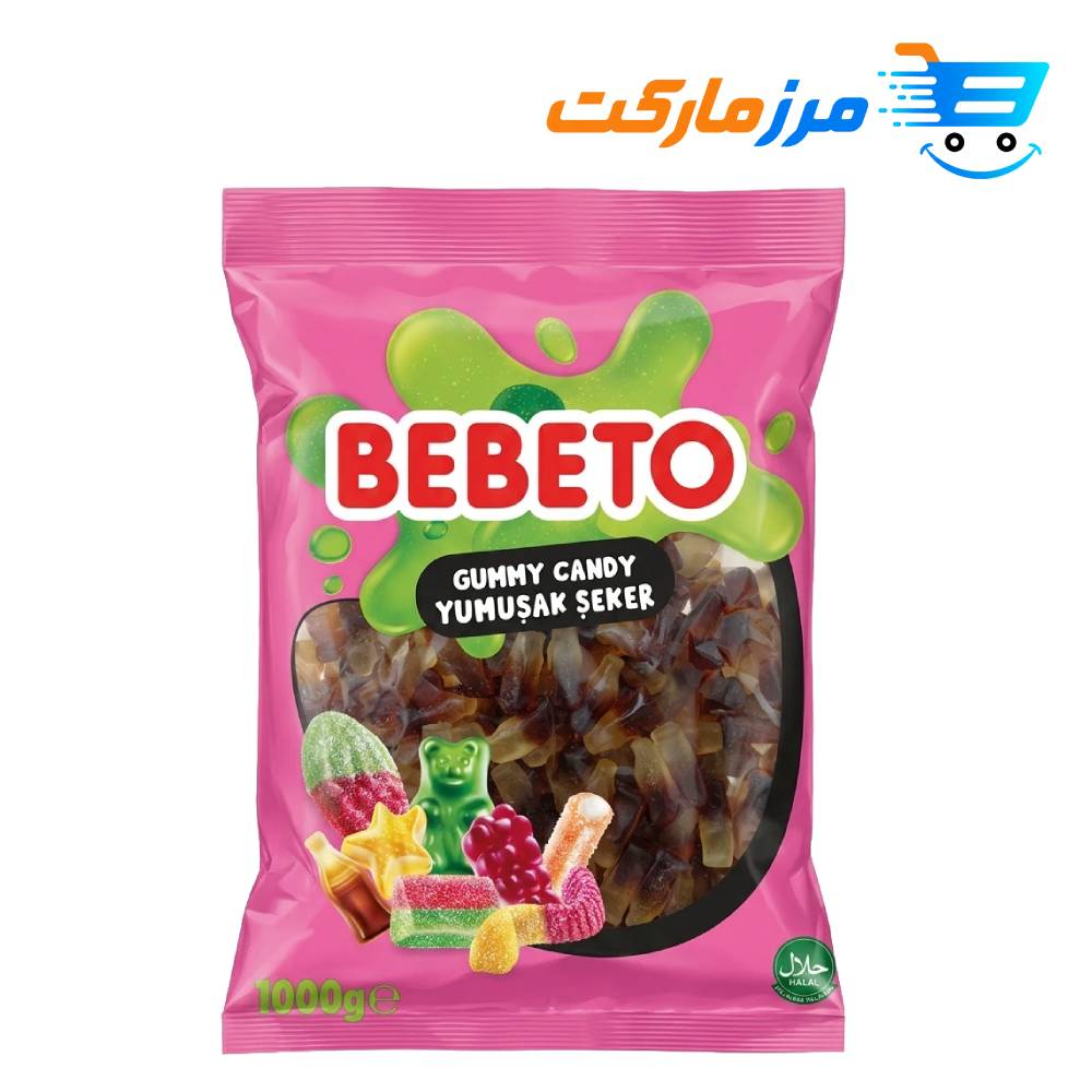 پاستیل ببتو BEBETO مدل نوشابهای 1کیلوگرمی