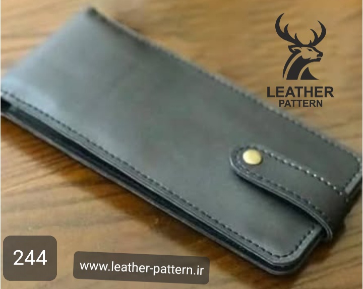 الگو کیف دسته چک چرم کد C-244