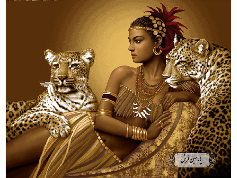 خرید نخ و نقشه تابلوفرش طرح کلوپاترا (رومیکا) - کد NC6316