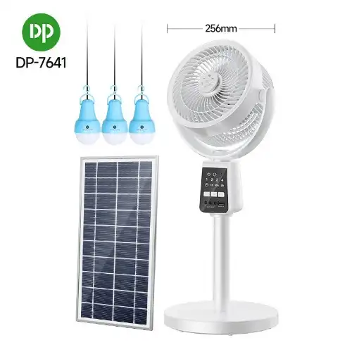 پنکه شارژی و پکیج خورشیدی DP-7641