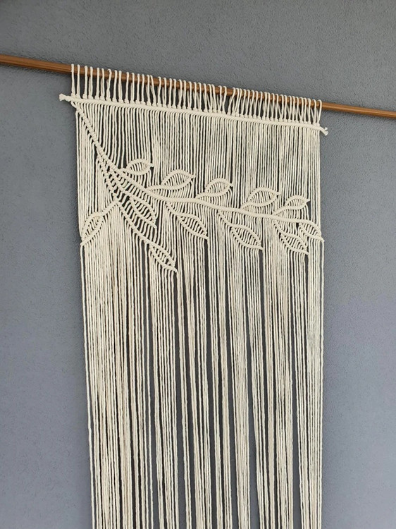 پرده مکرومه کد 181 برند گره چی و رنگ دلخواه