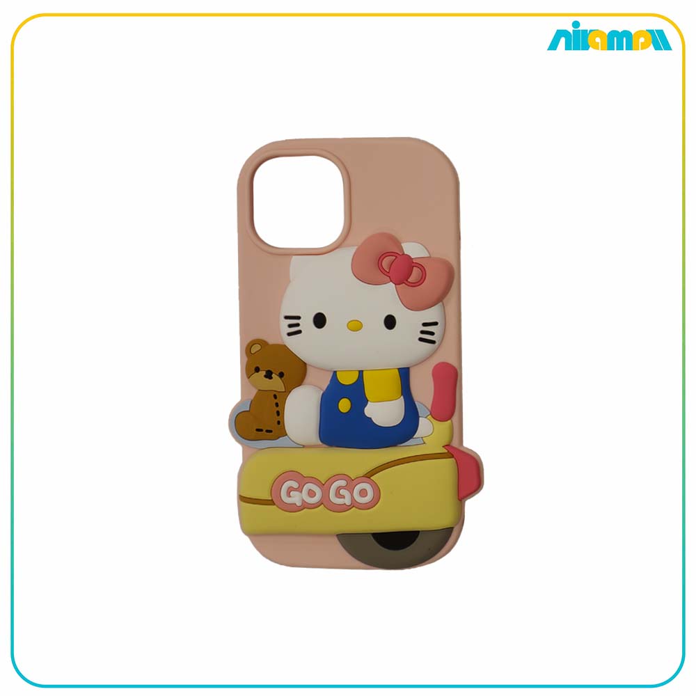 کاور سیلیکونی طرح (gogo) kitty مناسب برای گوشی iphone 13/14 normal