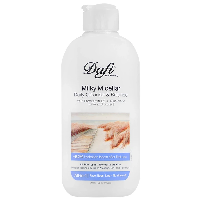 محلول پاک کننده آرایش پوست خشک Dafi Milky Micellar