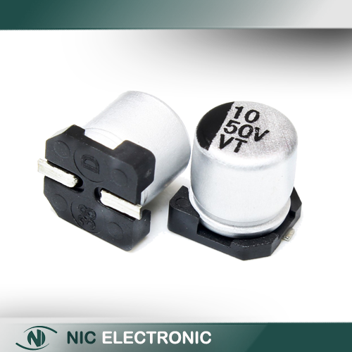 خازن الکترولیت اس ام دی 10UF/50V SMD (5X5.4MM)
