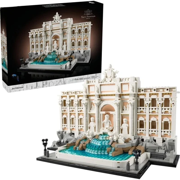 لگو معماری آبنما تروی trevi fountain تعداد قطعات 1880 شماره  32296