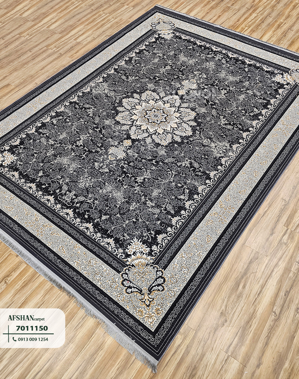 فرش ۷۰۰ شانه ورژن طلاکوب طرح مریم کد 7011150 صنوبر